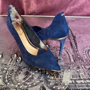 Ted Baker Vyixin Pumps Navy Suede 